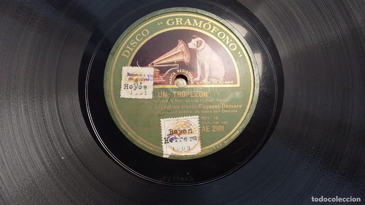Discos de pizarra: Tr&iacute;o argentino Irusta,Fugazot - Foto 1