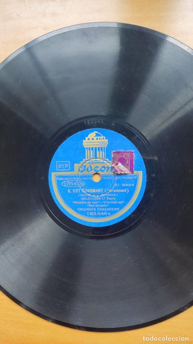 Discos de pizarra: DISCO DE PIZARRA &rdquo; IL EST CHARMANT &rdquo; 1&ordf; Y 2&ordf; PARTE ( ORQUESTA PARAMOUNT ) - Foto 1