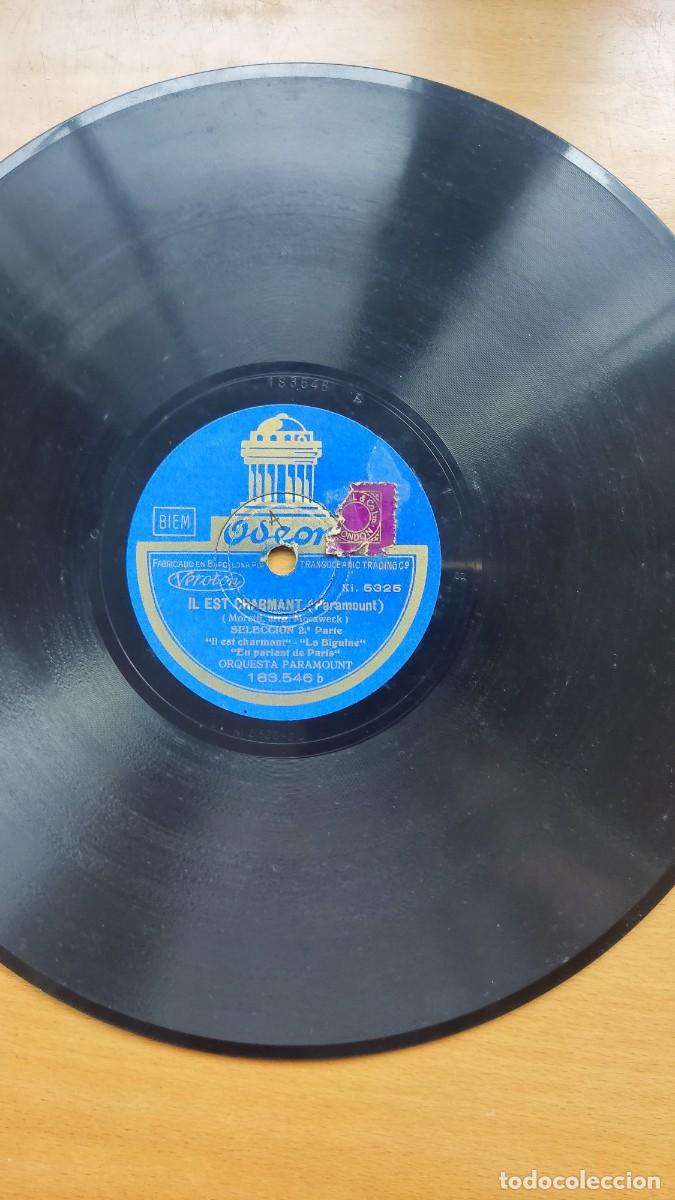 Discos de pizarra: DISCO DE PIZARRA &rdquo; IL EST CHARMANT &rdquo; 1&ordf; Y 2&ordf; PARTE ( ORQUESTA PARAMOUNT ) - Foto 2