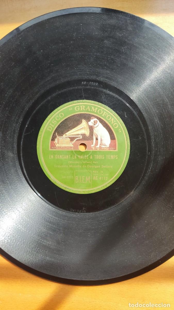 Discos de pizarra: DISCO DE PIZARRA &rdquo; EN DANSANT LA VALSE A TROIS TEMPS &rdquo; ( VALS ) Y &rdquo; JAVA DES ASSSORTIS &rdquo; ORQ. GEORG - Foto 1
