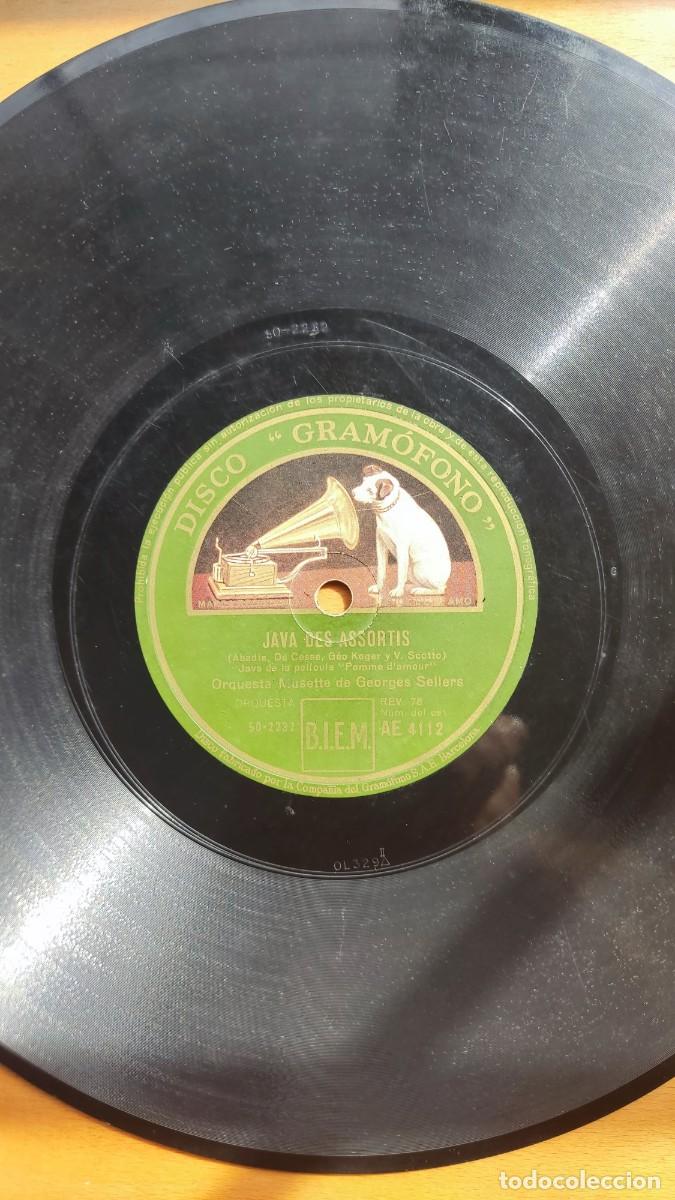 Discos de pizarra: DISCO DE PIZARRA &rdquo; EN DANSANT LA VALSE A TROIS TEMPS &rdquo; ( VALS ) Y &rdquo; JAVA DES ASSSORTIS &rdquo; ORQ. GEORG - Foto 2