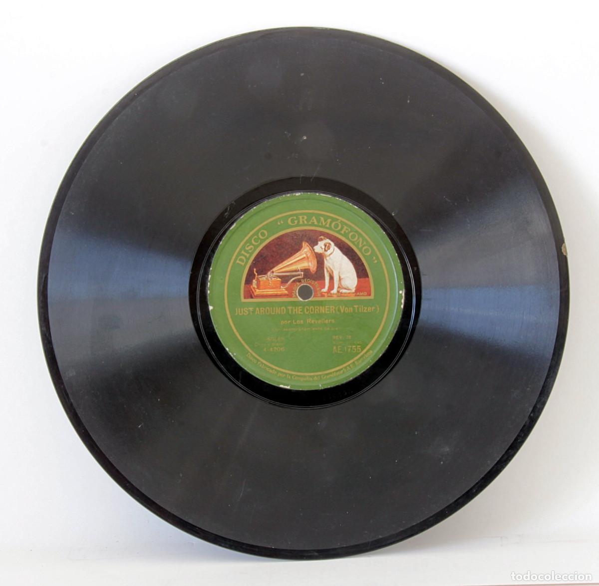 Discos de pizarra: Lote de 6 discos de pizarra. La Voz de su Amo - Foto 4