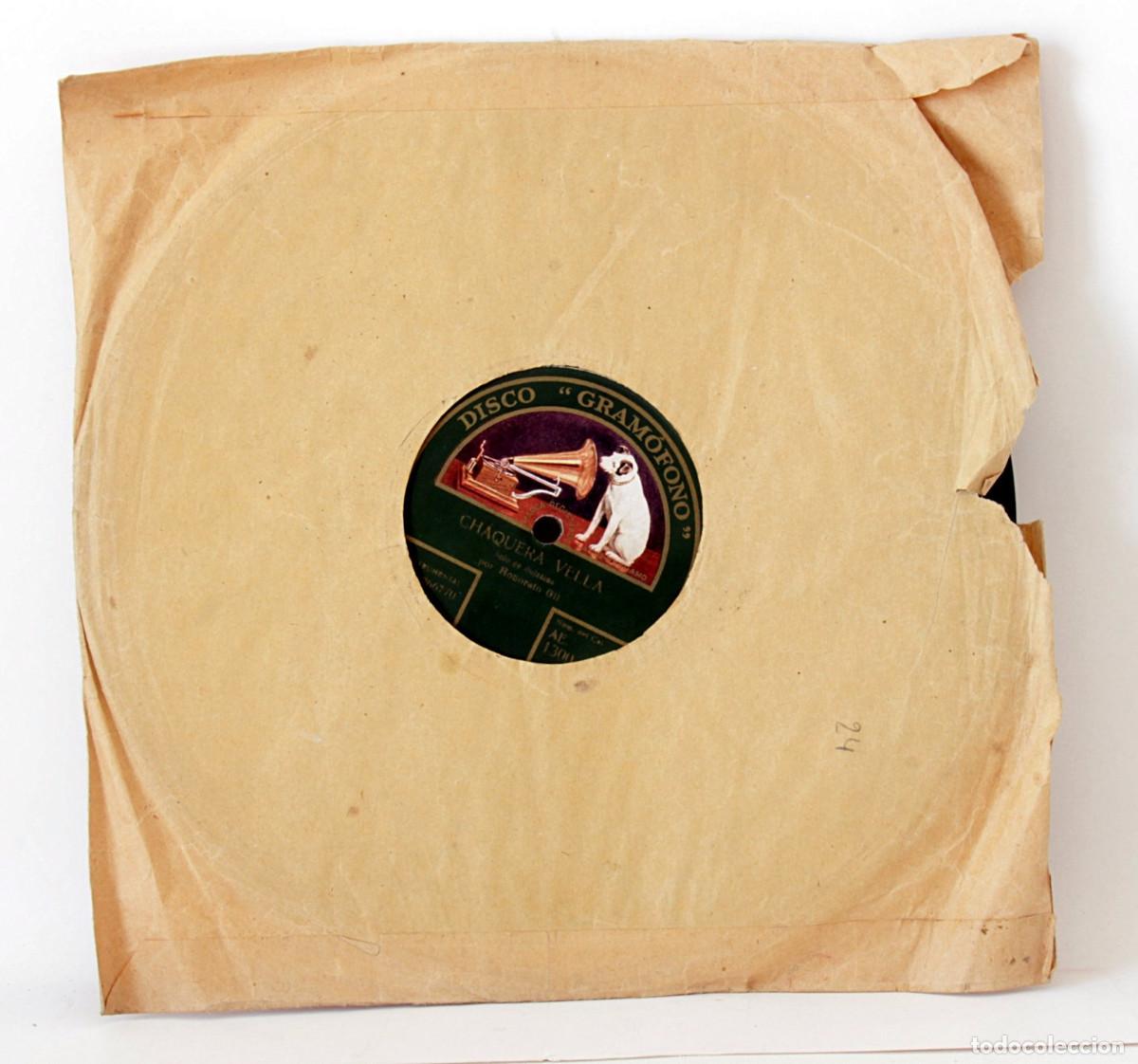 Discos de pizarra: Lote de 6 discos de pizarra. La Voz de su Amo - Foto 6
