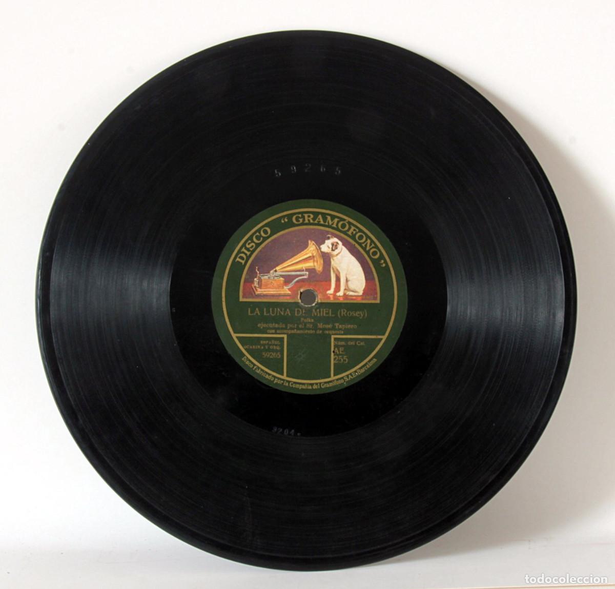 Discos de pizarra: Lote de 6 discos de pizarra. La Voz de su Amo - Foto 11
