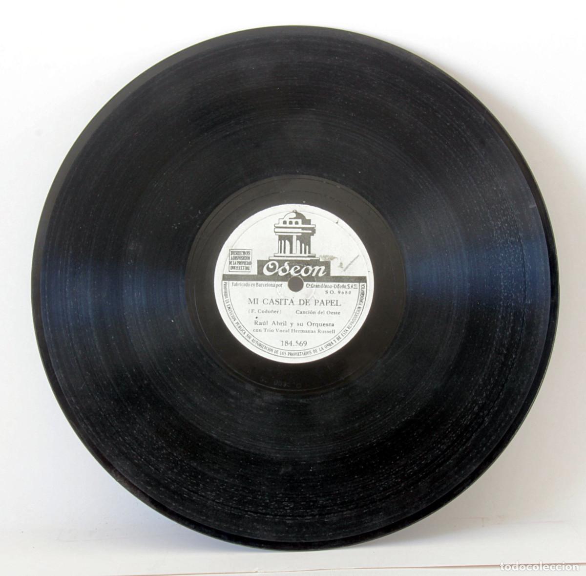 Discos de pizarra: Lote de 10 discos de pizarra. Odeon - Foto 6