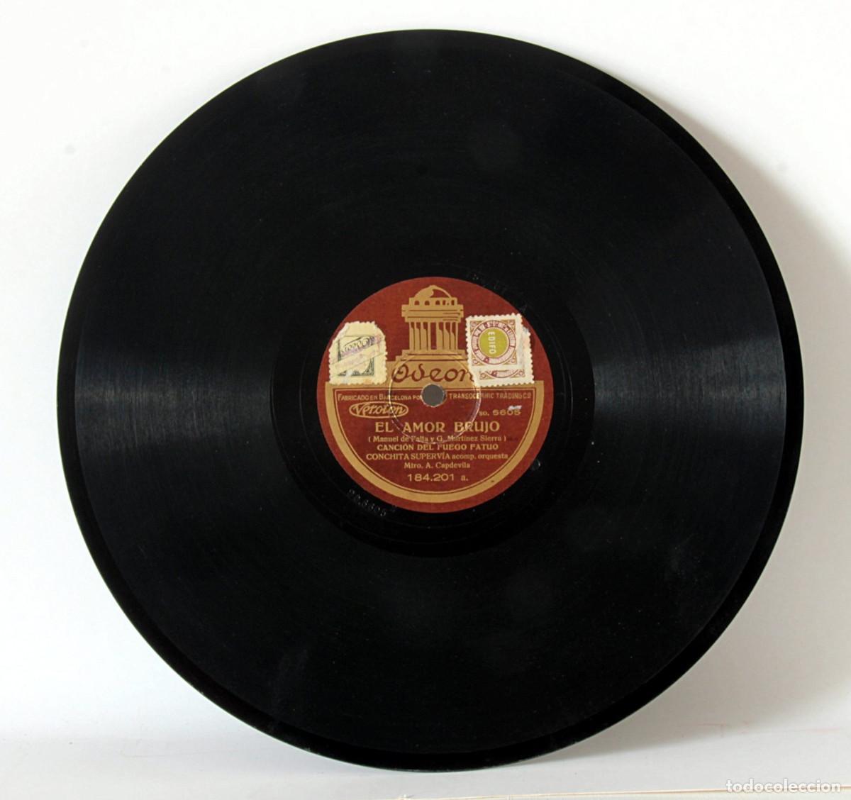 Discos de pizarra: Lote de 10 discos de pizarra. Odeon - Foto 9
