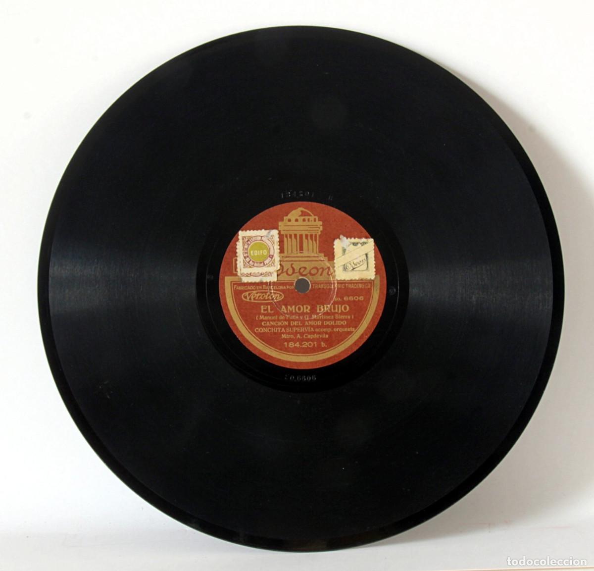Discos de pizarra: Lote de 10 discos de pizarra. Odeon - Foto 10