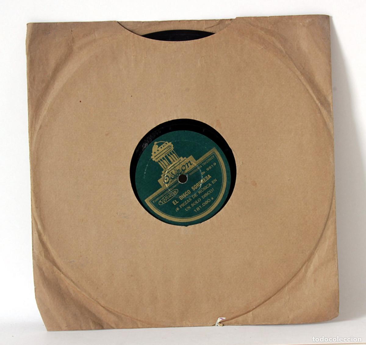 Discos de pizarra: Lote de 10 discos de pizarra. Odeon - Foto 17