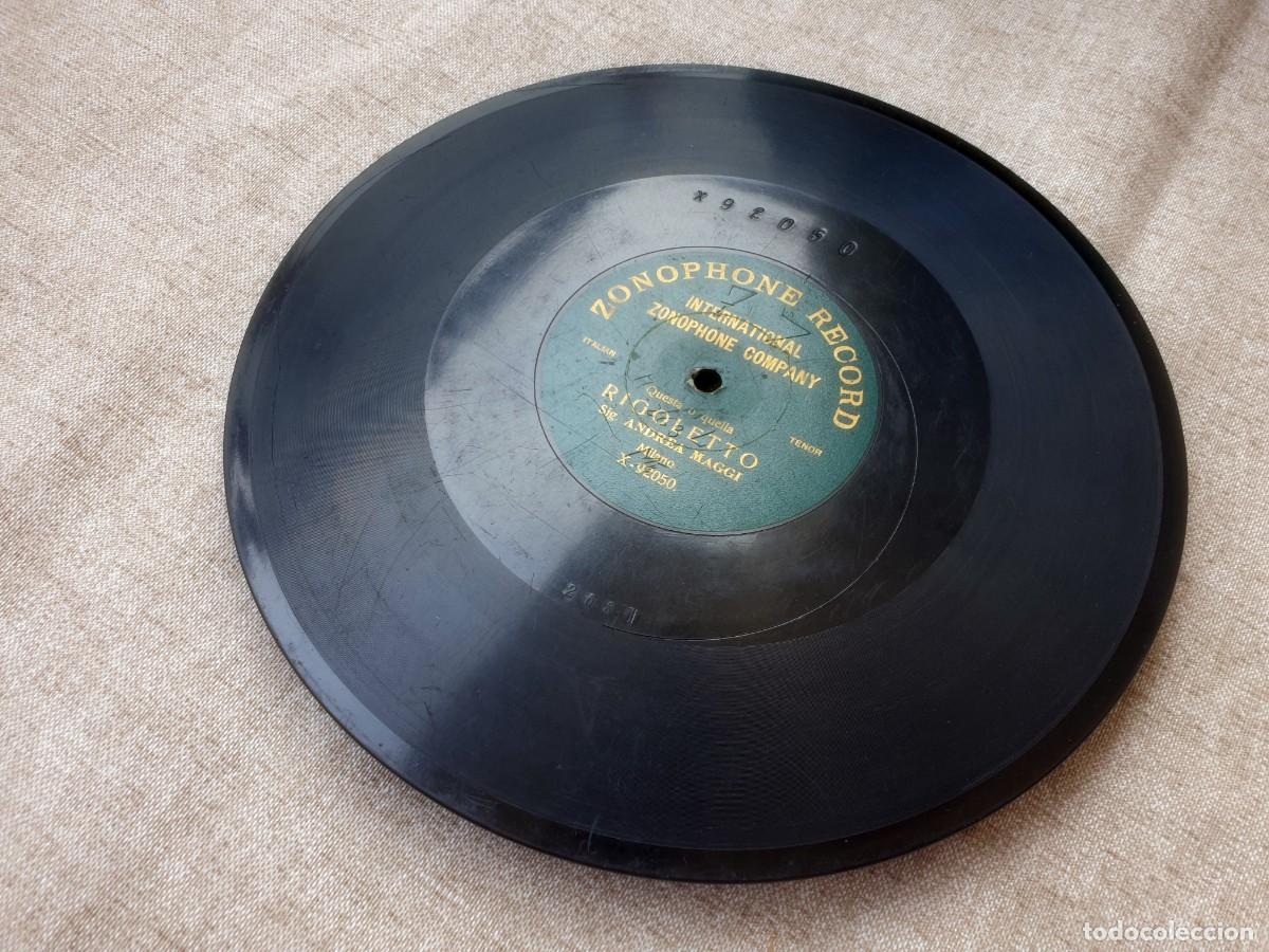 Discos de pizarra: DISCO PIZARRA MONOFACIAL - ZONOPHONE - RIGOLETTO - ANDRE MAGGI - Foto 3