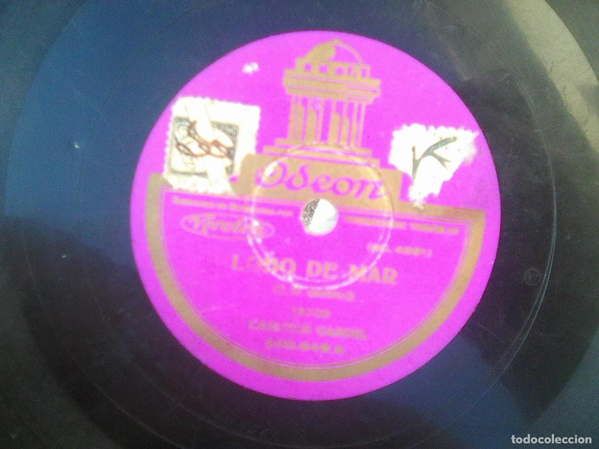Discos de pizarra: Carlos Gardel - La Cieguita + Lobo De Mar (Ode&oacute;n, 1933) RF 200.046 - Foto 2