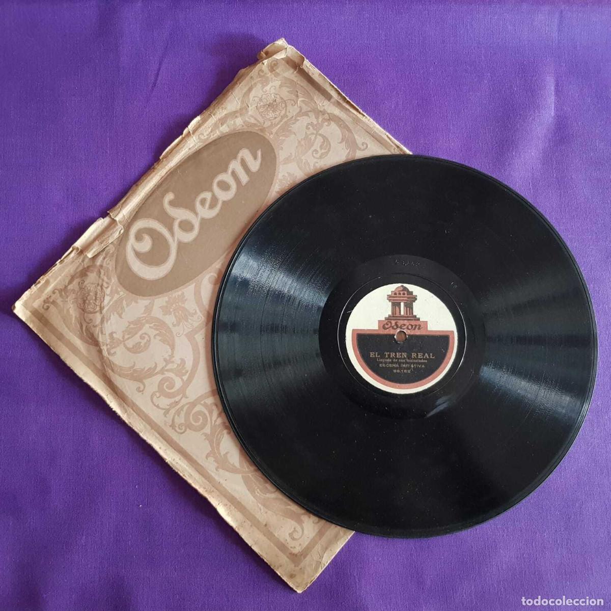 Discos de pizarra: Disco Gram&oacute;fono - Odeon - &rdquo;Corrida de toros / El tren real&rdquo; - Foto 1