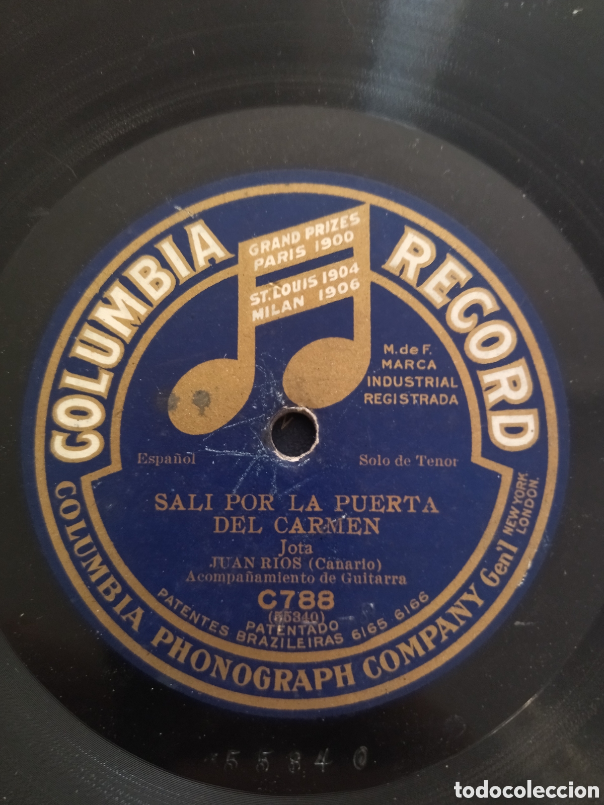 Discos de pizarra: Juan R&iacute;os &rdquo; El Canario&rdquo; - Foto 1
