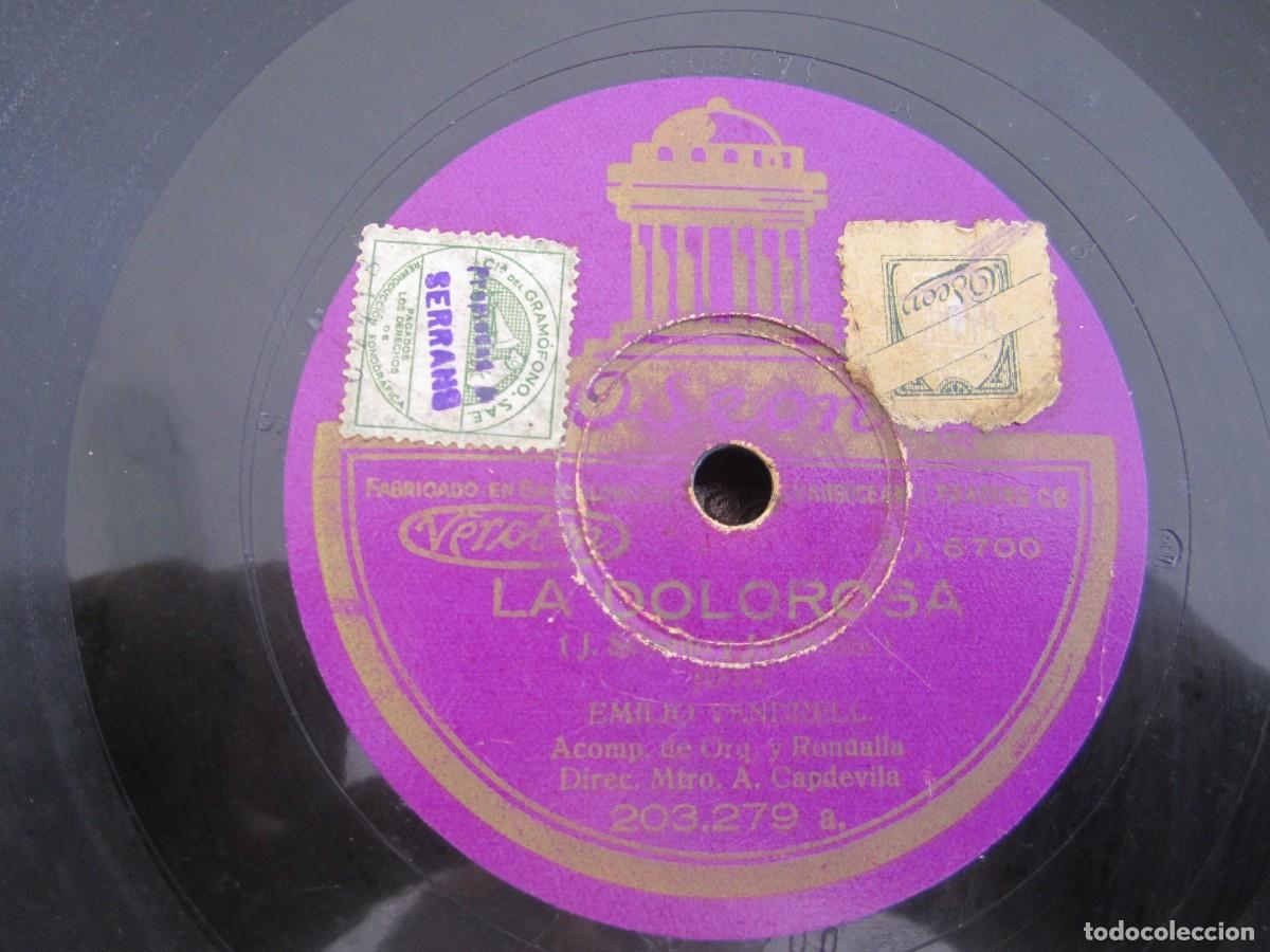 Discos de pizarra: DISCO DE PIZARRA LA DOLOROSA DUETO COMICO - Foto 3