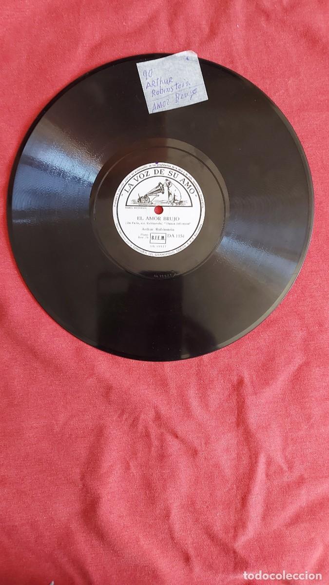 Discos de pizarra: ( N&ordm;90 )AMOR BRUJO DE FALLA ARTHUR RUBINSTEIN, DISCO ESTA PROBADO, 25 CM - Foto 1