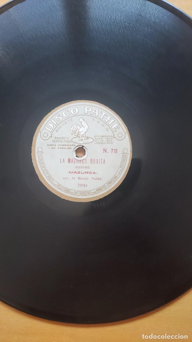 Discos de pizarra: DISCO DE PIZARRA &rdquo; LA MAZURCA BONITA &rdquo; ( CODINI ) Y &rdquo; BELLA &rdquo; ( MAZURCA ). DISCO PATHE - Foto 1