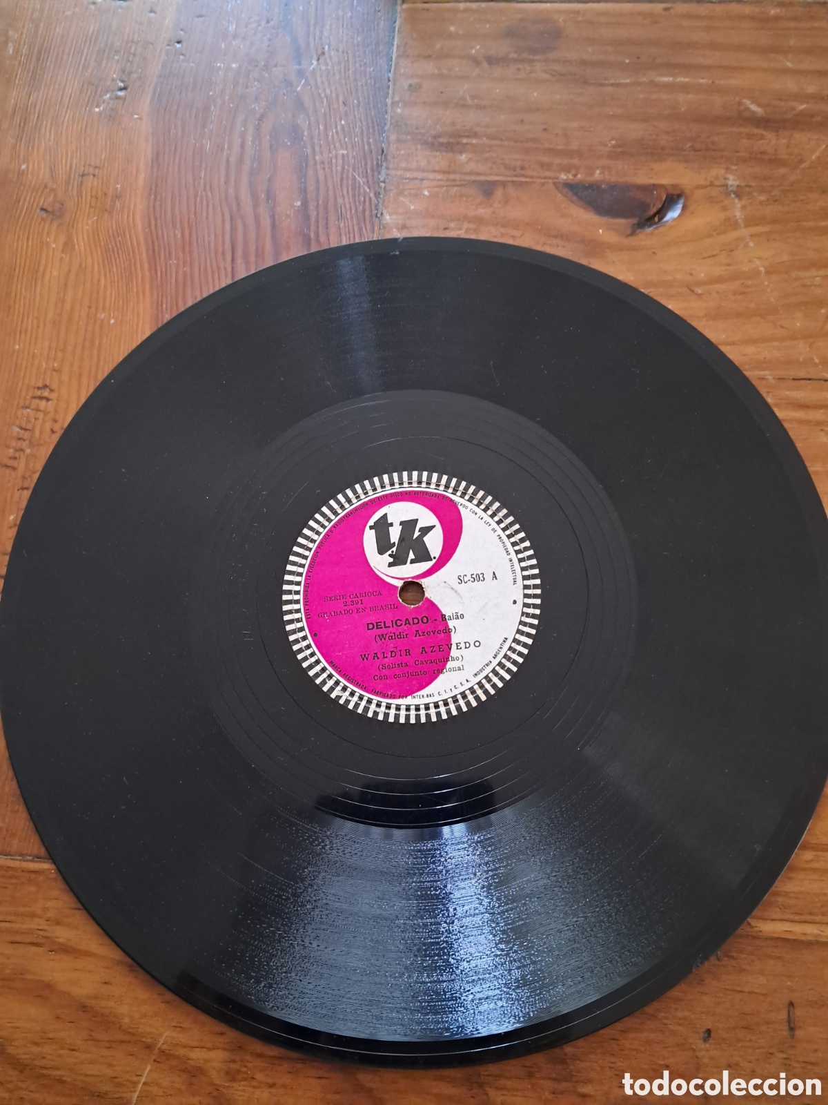 Discos de pizarra: Disco pizarra 78 Waldir Azevedo - Foto 2