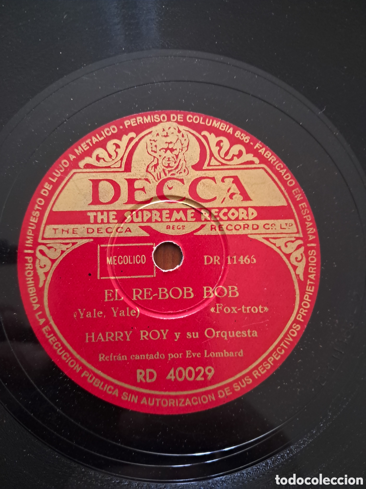 Discos de pizarra: Harry Roy - Foto 1