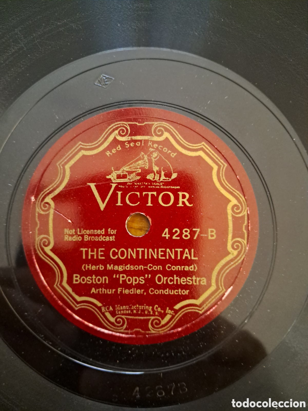 Discos de pizarra: Boston Pops Orchestra &rdquo;the Continental&rdquo; - Foto 3