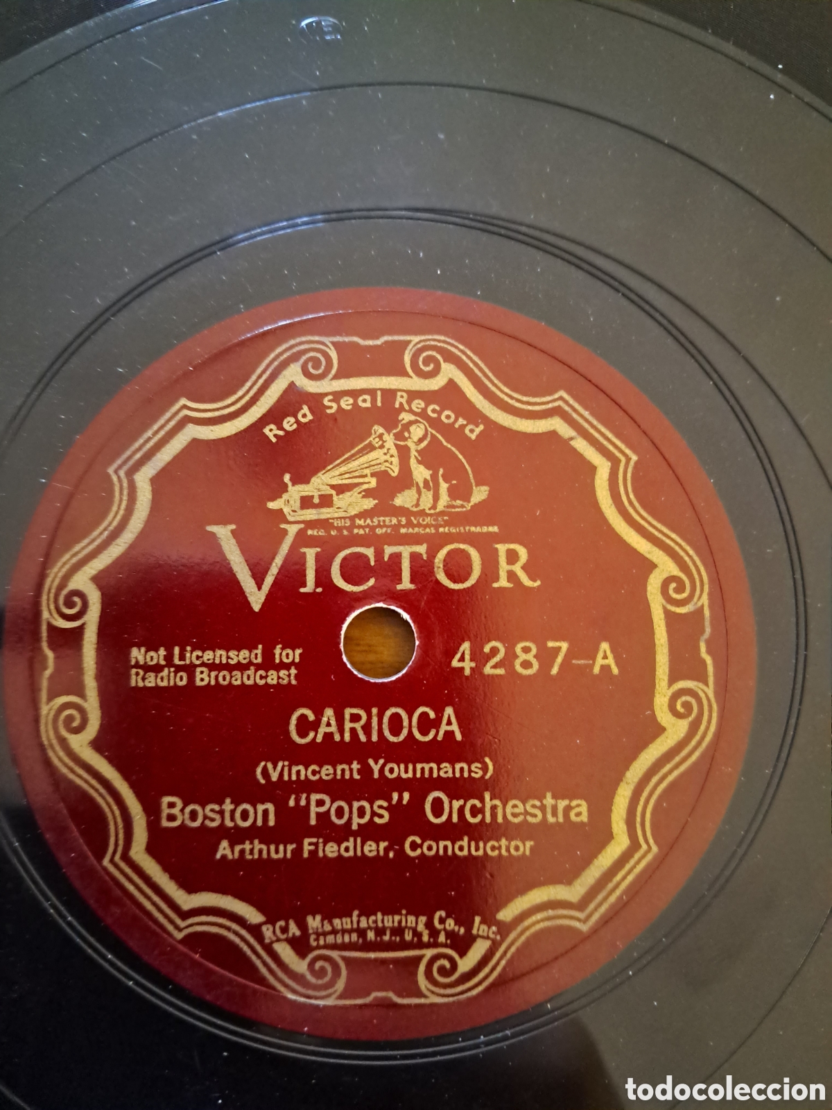 Discos de pizarra: Boston Pops Orchestra &rdquo;the Continental&rdquo; - Foto 1