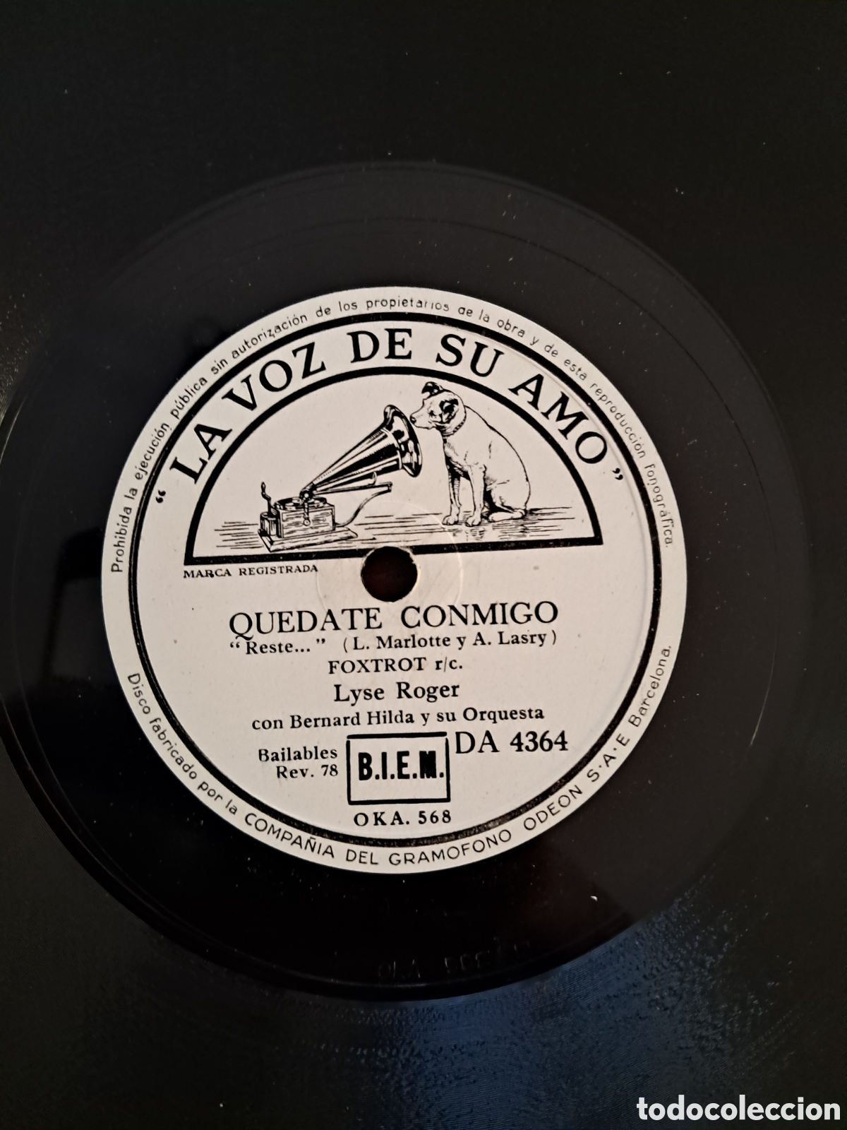 Discos de pizarra: Lyse Roger/Bernard Hilda - Foto 3