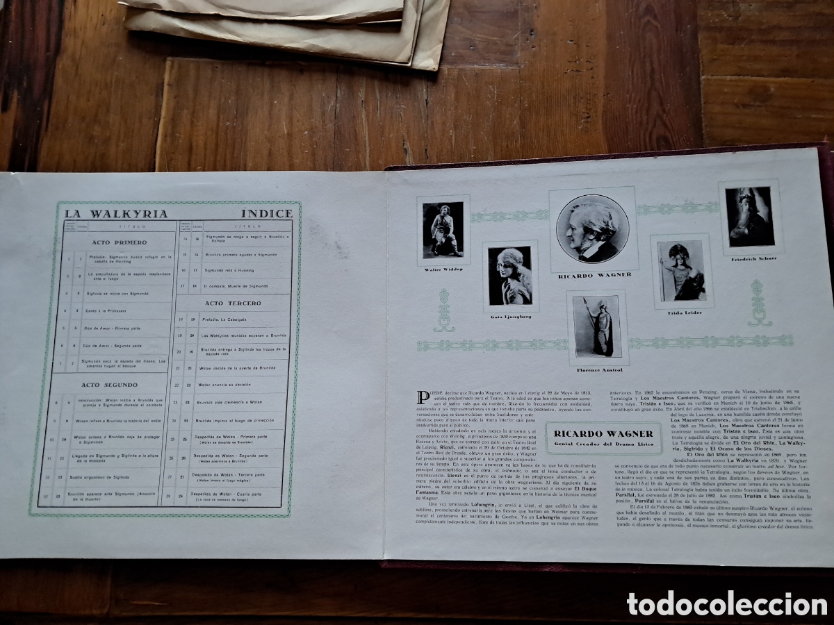 Discos de pizarra: La Walkyria Wagner.Estuche 14 discos. - Foto 2
