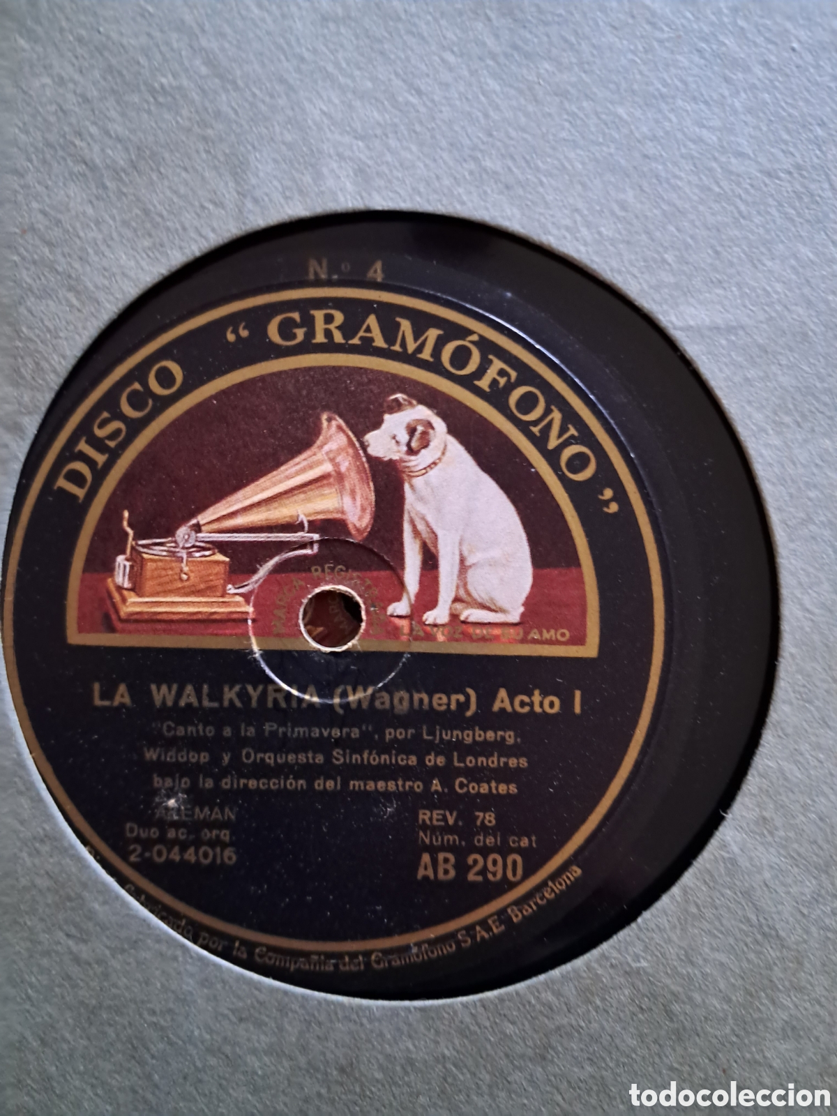 Discos de pizarra: La Walkyria Wagner.Estuche 14 discos. - Foto 5