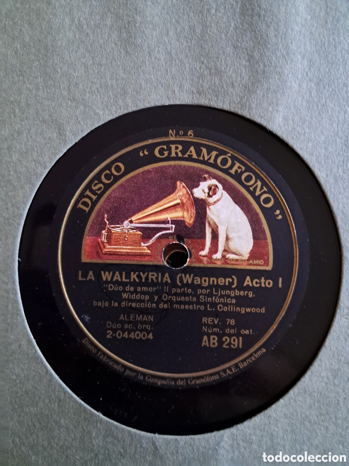 Discos de pizarra: La Walkyria Wagner.Estuche 14 discos. - Foto 6