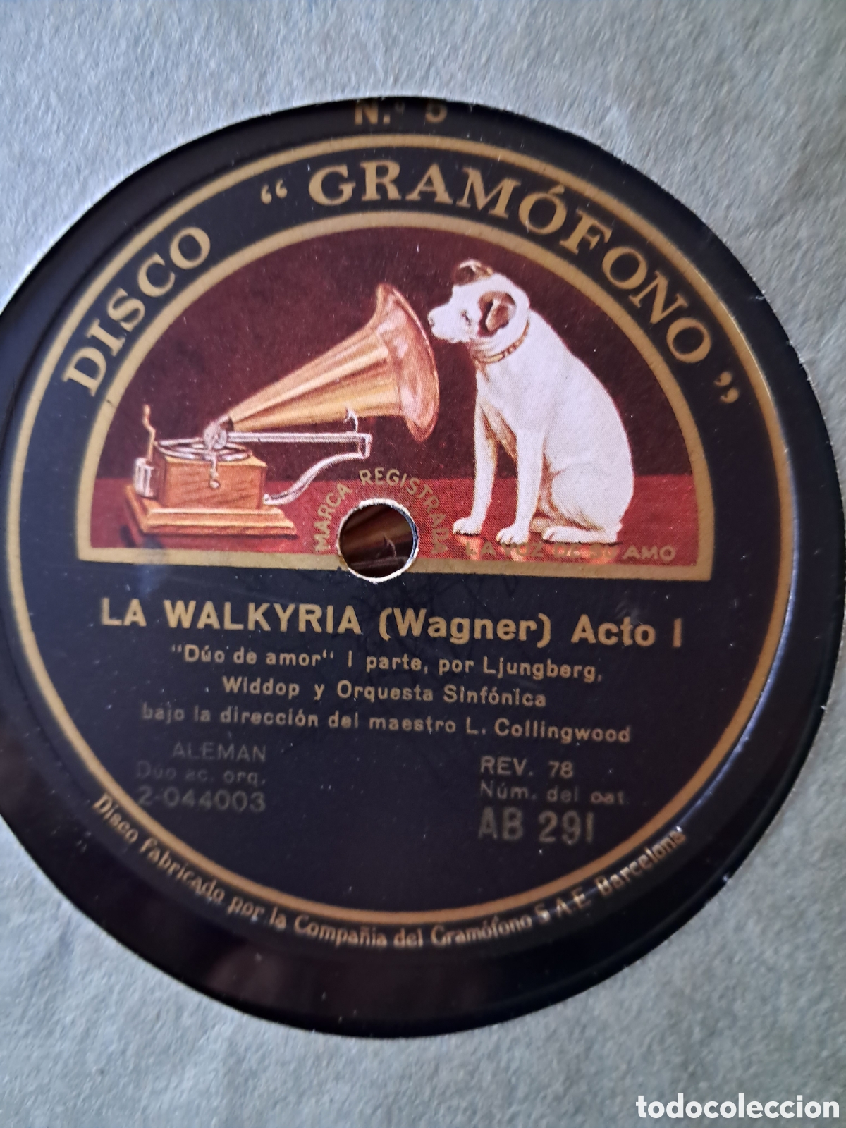 Discos de pizarra: La Walkyria Wagner.Estuche 14 discos. - Foto 7