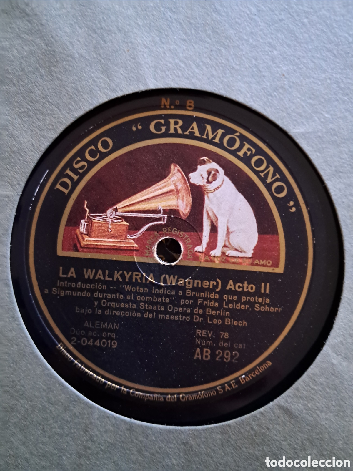 Discos de pizarra: La Walkyria Wagner.Estuche 14 discos. - Foto 8