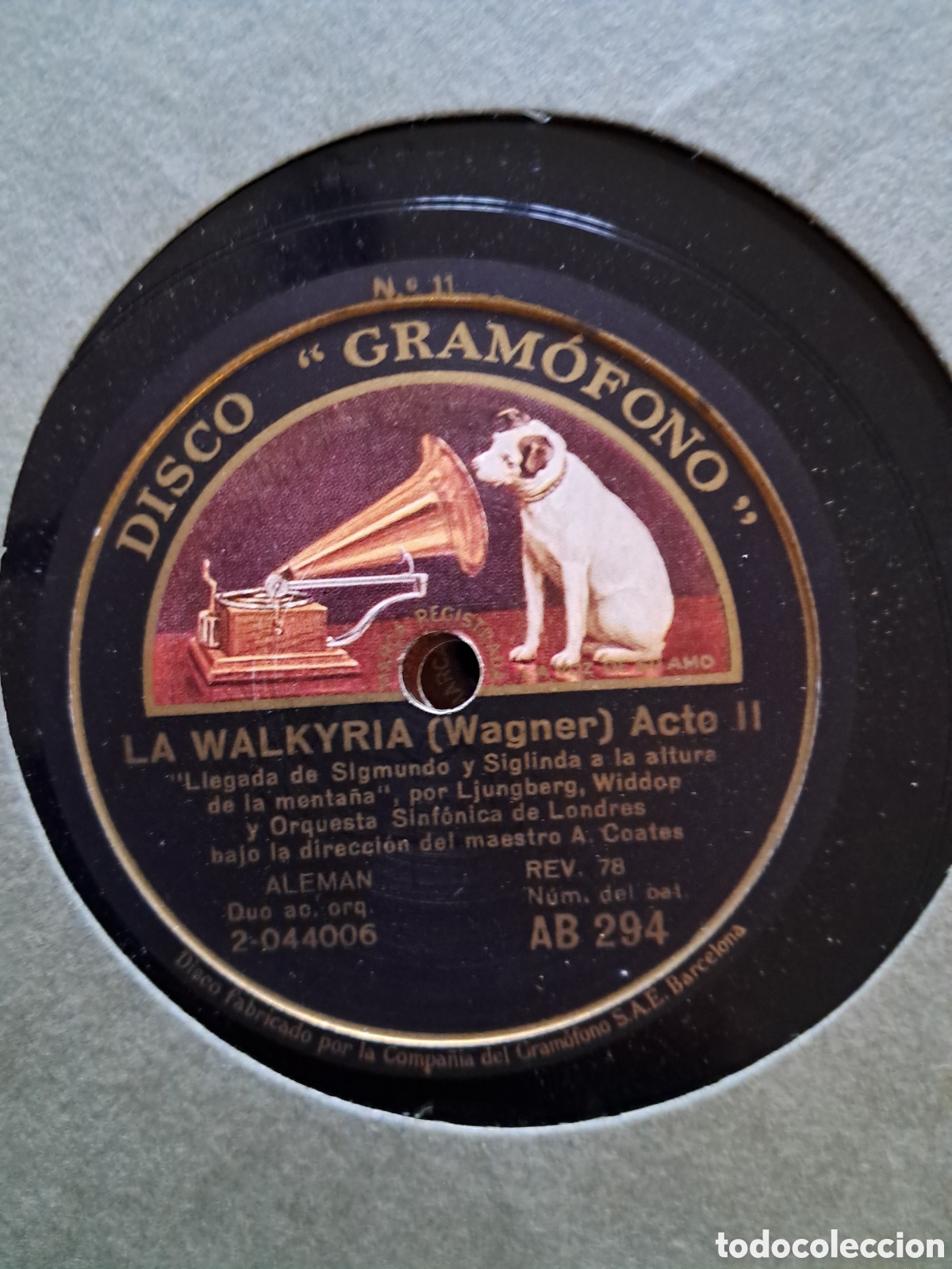 Discos de pizarra: La Walkyria Wagner.Estuche 14 discos. - Foto 12