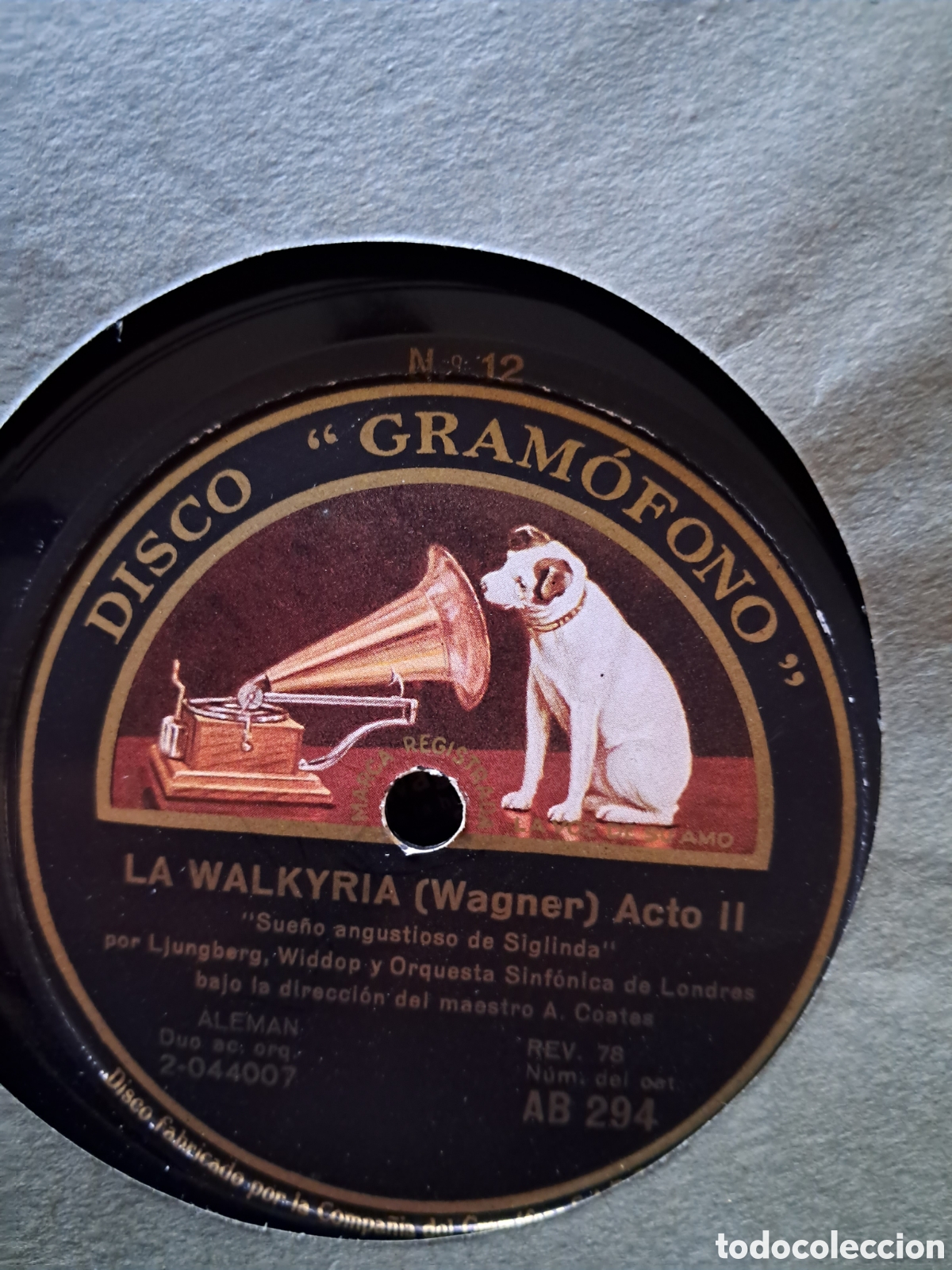 Discos de pizarra: La Walkyria Wagner.Estuche 14 discos. - Foto 13