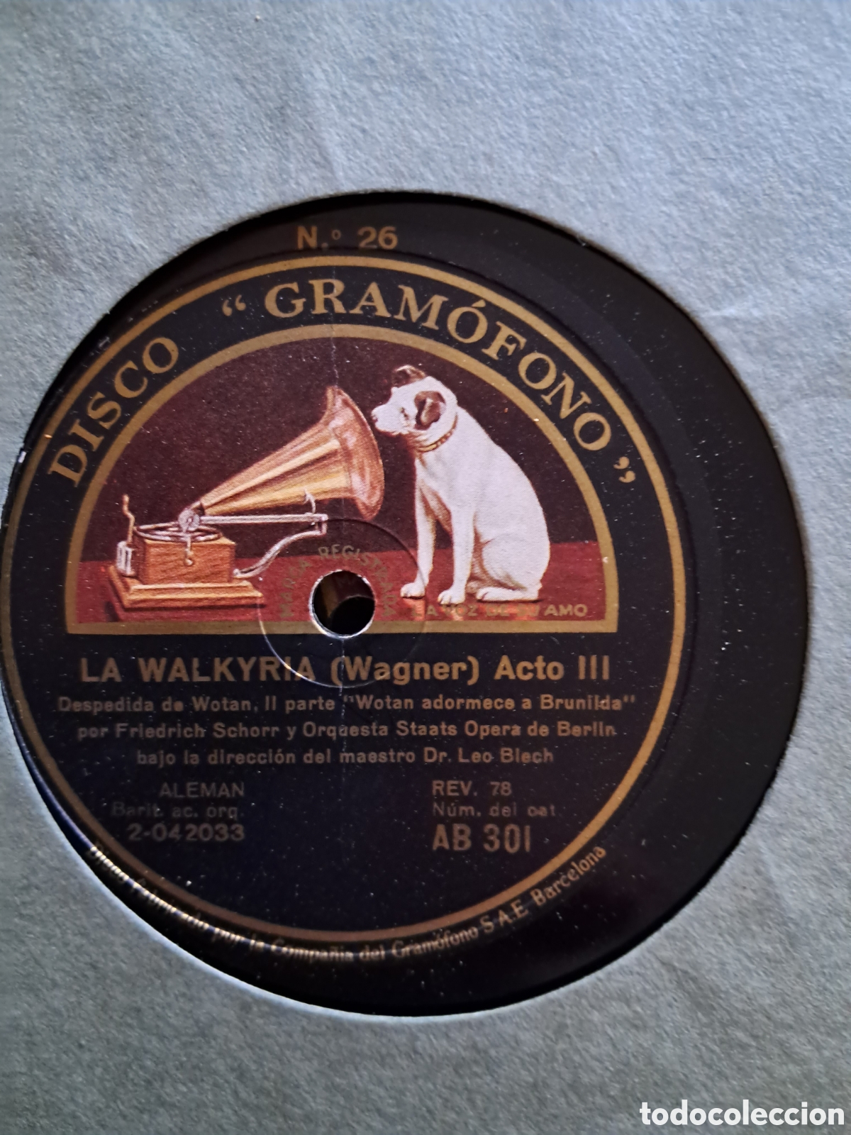 Discos de pizarra: La Walkyria Wagner.Estuche 14 discos. - Foto 26