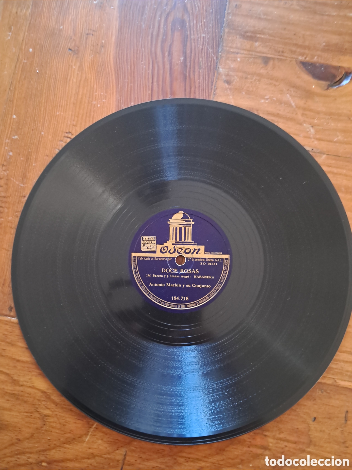 Discos de pizarra: Antonio Mach&iacute;n &rdquo;en la acera de enfrente/doce rosas&rdquo; - Foto 2