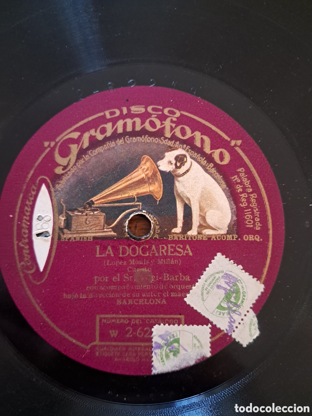 Discos de pizarra: Sr Sagi Barba &rdquo;la dogaresa&rdquo; - Foto 1