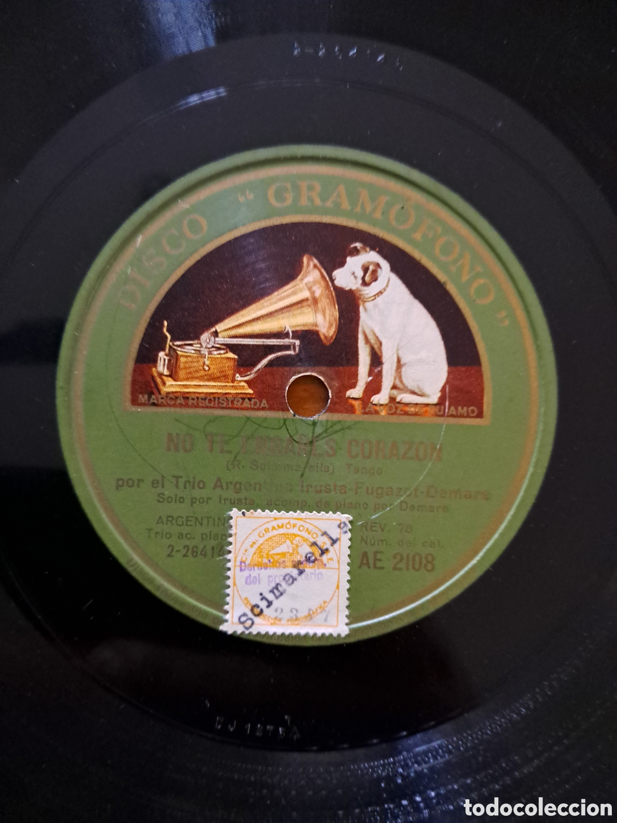 Discos de pizarra: Tr&iacute;o argentino Irusta-Fugazot. 2 discos - Foto 3