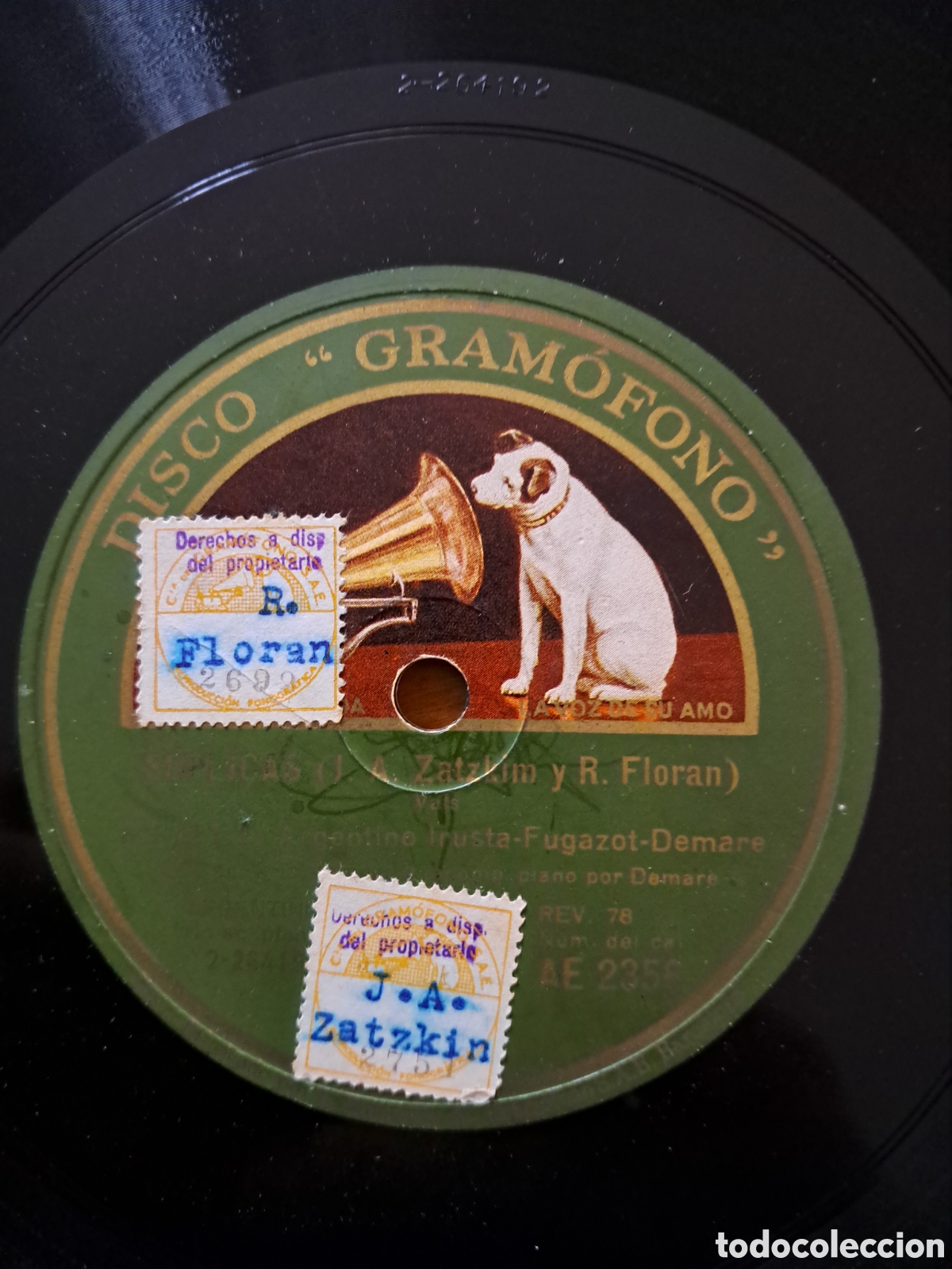 Discos de pizarra: Tr&iacute;o argentino Irusta-Fugazot. 2 discos - Foto 7
