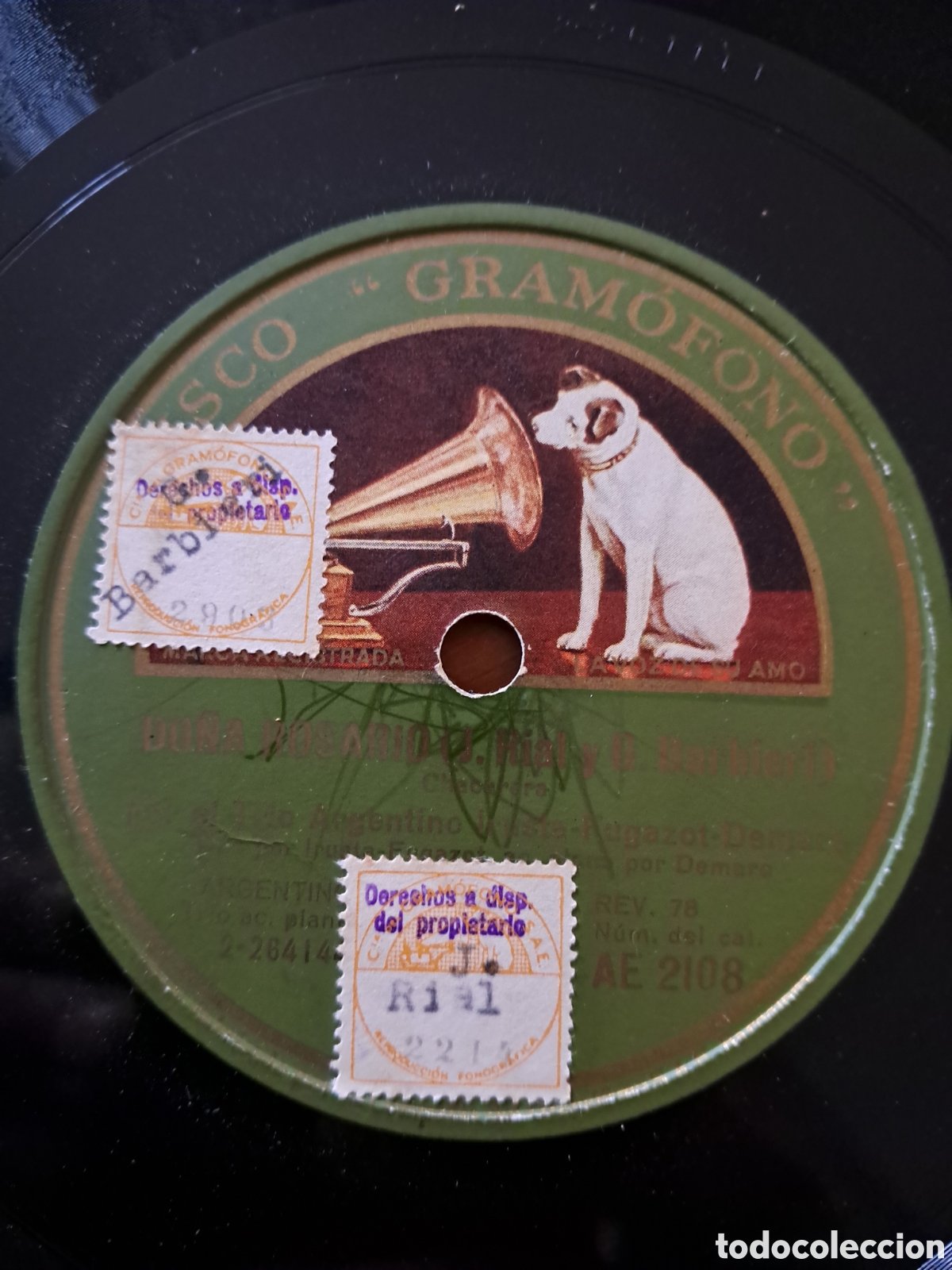 Discos de pizarra: Tr&iacute;o argentino Irusta-Fugazot. 2 discos - Foto 1