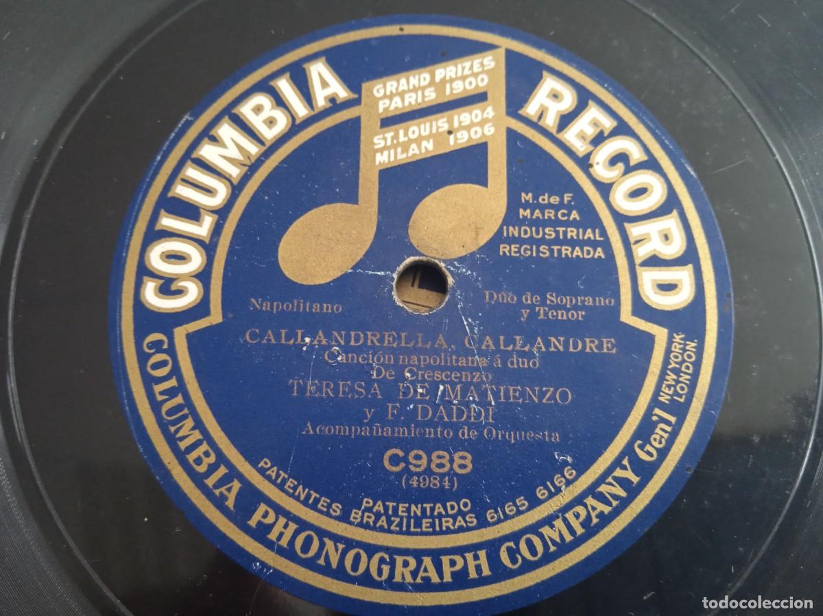 Discos de pizarra: Daddi y De Matienzo. Canci&oacute;n napolitana - Foto 2