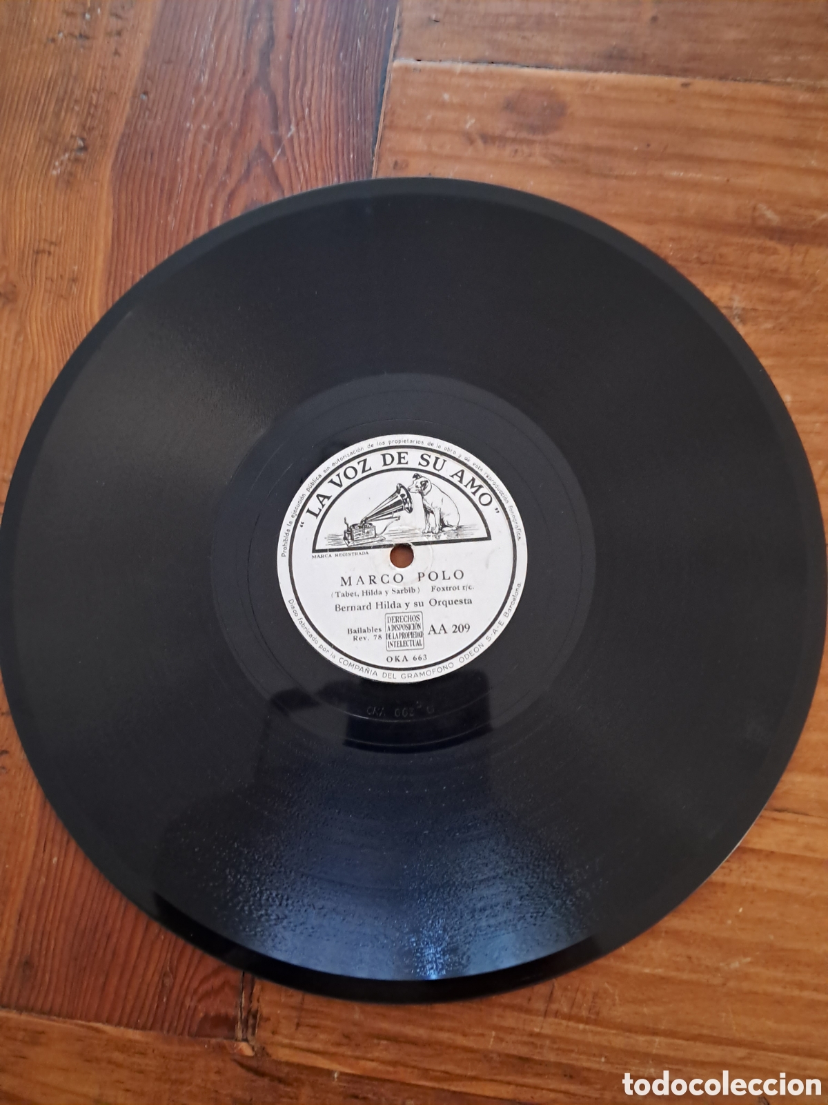 Discos de pizarra: Bernard Hilda &rdquo;tu y yo/Marco Polo) - Foto 4