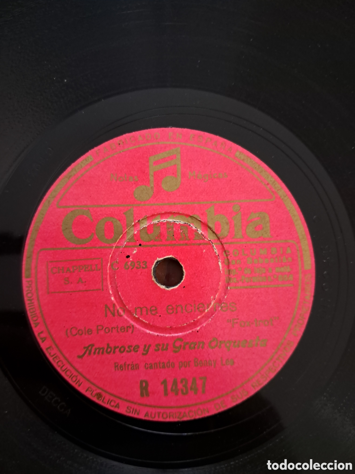 Discos de pizarra: Ambrose y su Orquesta, lote 3 discos pizarra - Foto 3