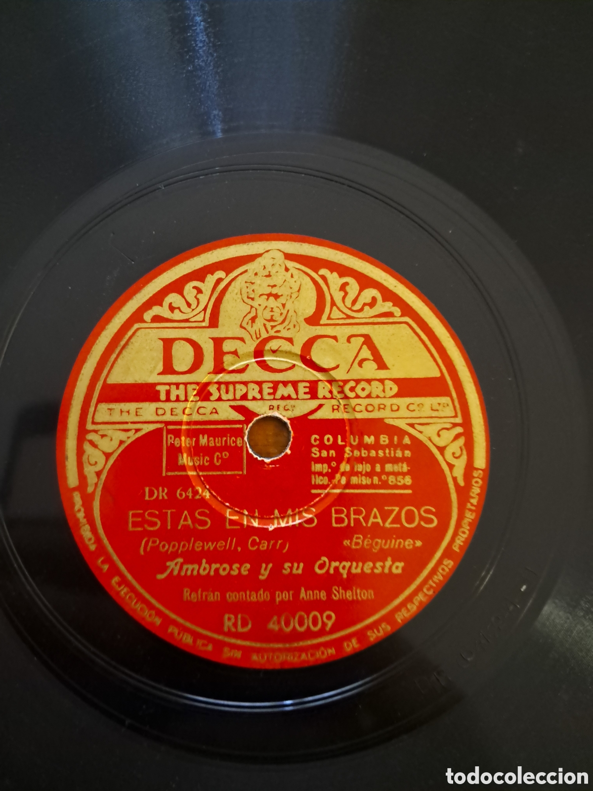 Discos de pizarra: Ambrose y su Orquesta, lote 3 discos pizarra - Foto 7