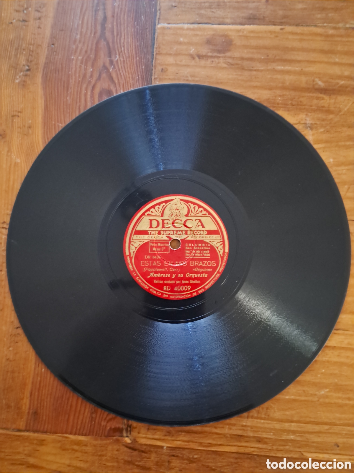 Discos de pizarra: Ambrose y su Orquesta, lote 3 discos pizarra - Foto 8