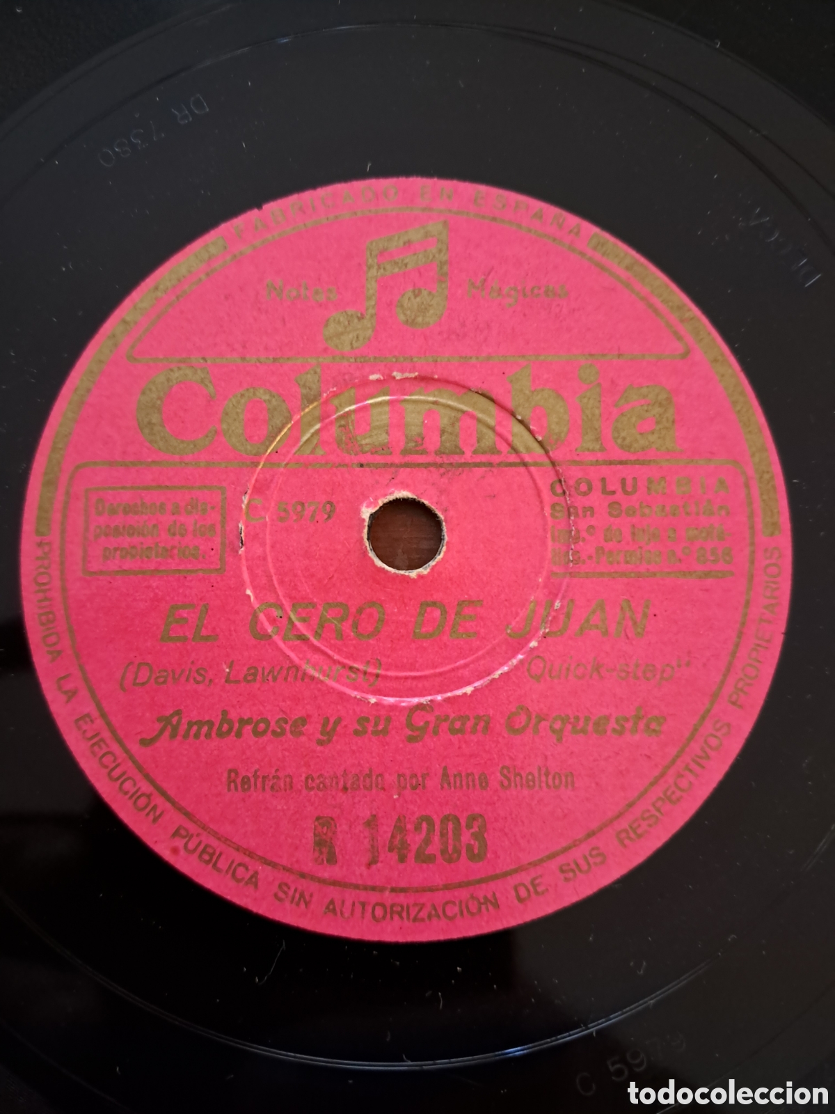 Discos de pizarra: Ambrose y su Orquesta, lote 3 discos pizarra - Foto 9