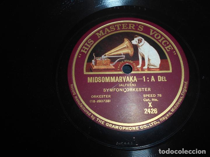 Discos de pizarra: MIDSOMMARVAKA - 1 Y 2 A DEL // SYMFONI ORKESTER - Foto 1
