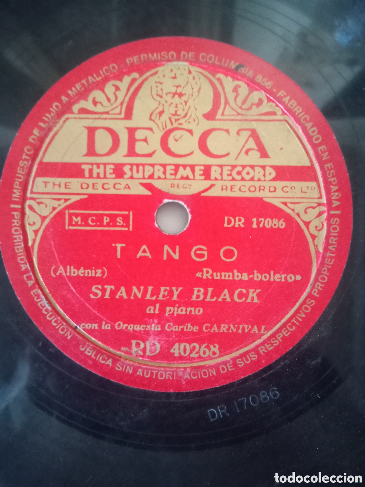 Discos de pizarra: Disco de pizarra Decca - Foto 2
