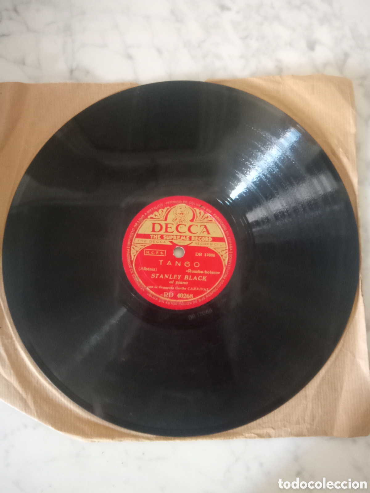Discos de pizarra: Disco de pizarra Decca - Foto 3