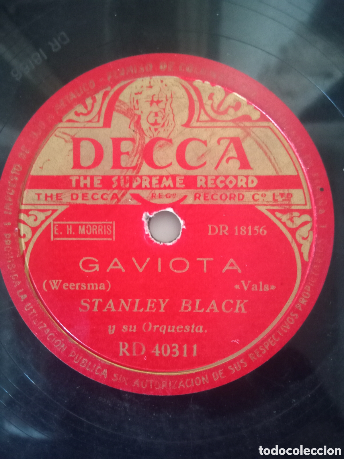 Discos de pizarra: Disco de pizarra Decca - Foto 2