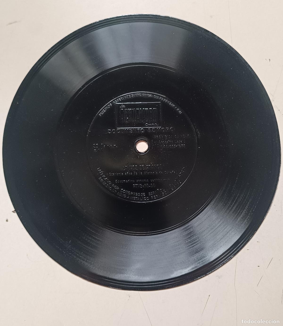 Discos de pizarra: Disco flexible a&ntilde;o 1975 LA VOZ DE FRANCO - Foto 1