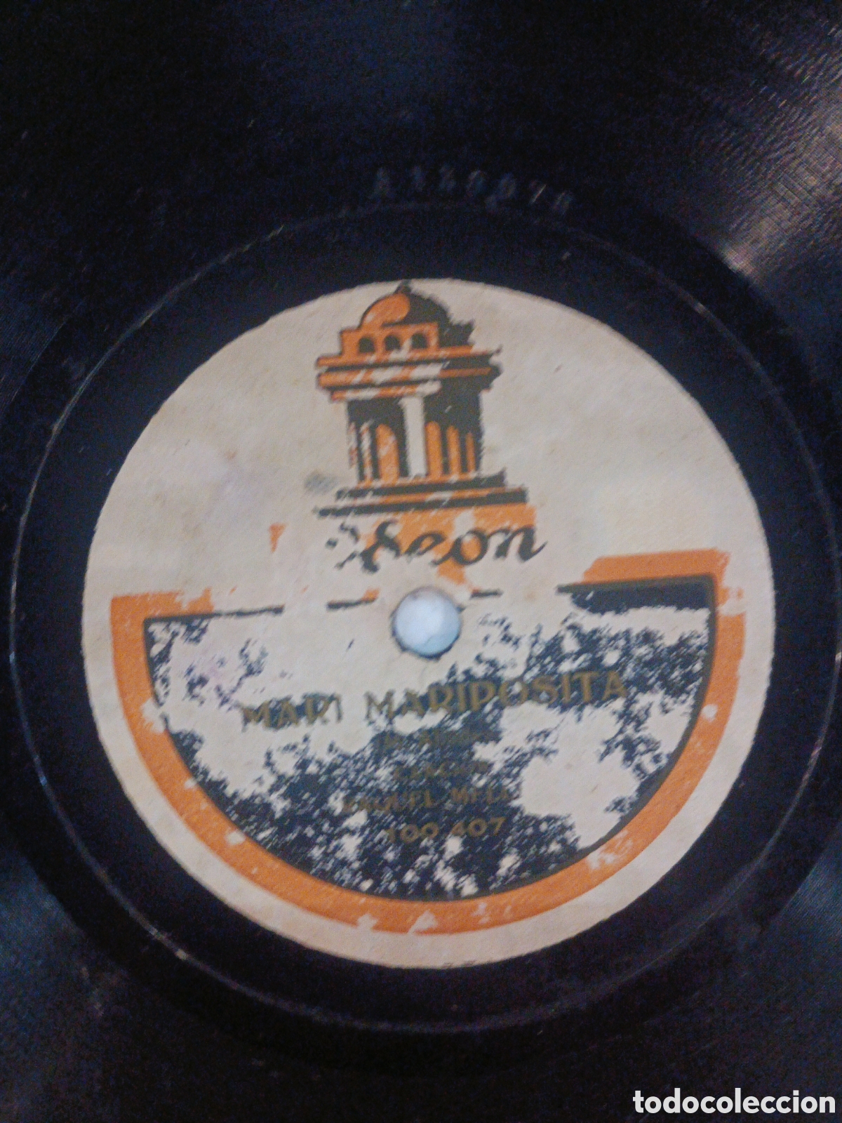 Discos de pizarra: COMO LAS MARRAS - MARI MARIPOSITA. COUPLET. RAQUEL MEYER. ODEON, 100406 - Foto 3