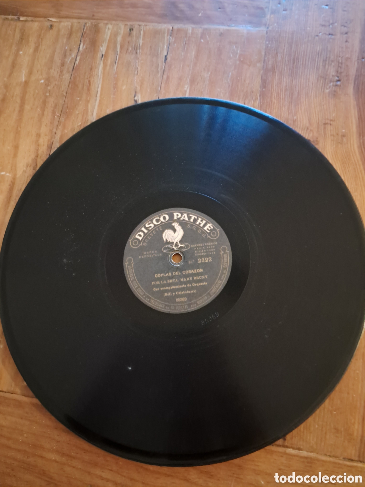 Discos de pizarra: Mary Bruny &rdquo;la chulona&rdquo; couplet disco pathe - Foto 4